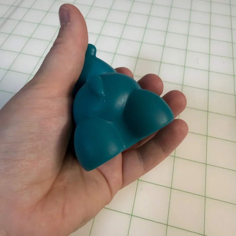 Y2K Little Tikes Handle Hauler Safari Zoo Toy Blue Hippo Figure Loose Used